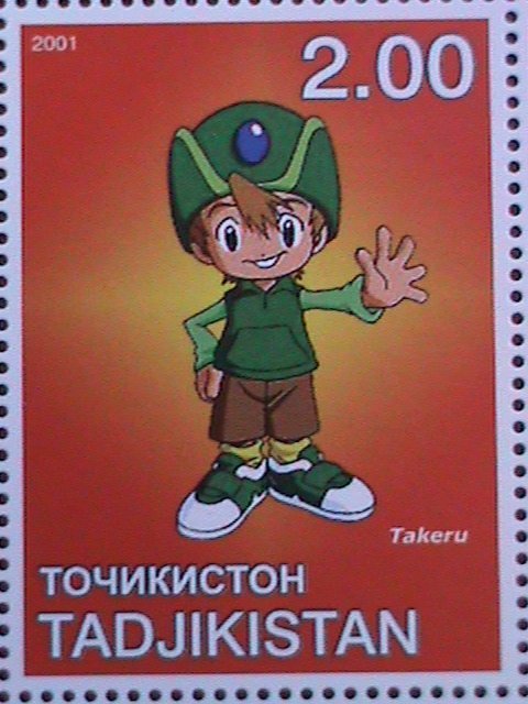 TAJIKISTAN-2001-FAMOUS DIGIMON- JAPANESE CARTOON MNH SHEET VERY FINE