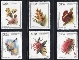 Cuba 3515-20 - Mint-NH - Tropical Flowers (1993) (cv $4.50)