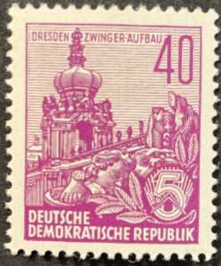 Germany DDR #229 VF MNHOG - Castle Zwinger SCV~$3.75 1955 [U2.5.3]