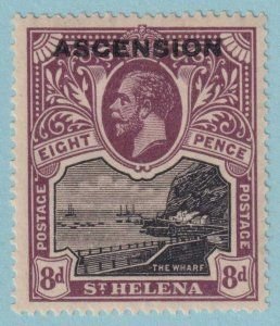 ASCENSION ISLAND 6  KGV  8¢  MVLH  SHERWOOD STAMP