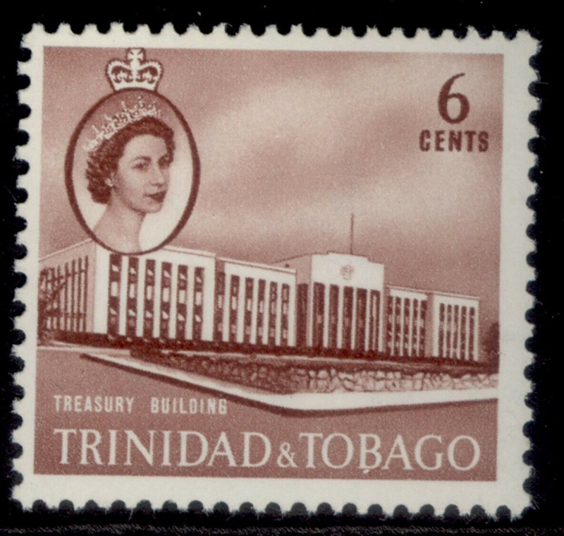 TRINIDAD & TOBAGO QEII SG287, 6c red-brown, M MINT. 