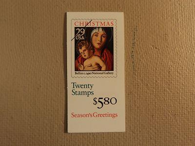 USPS Scott 2710a 29c Madonna Child Bellini 1992 Book Of 2...