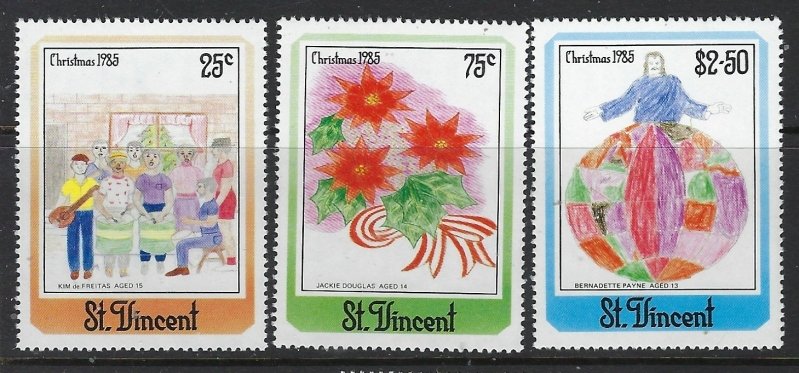 St Vincent 903-05 MNH 1985 Christmas (fe3110)