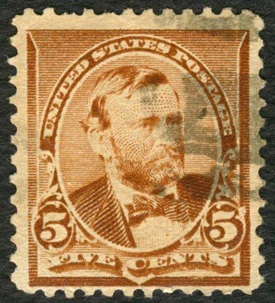 #223 5c Ulysses S Grant, Used [12] **ANY 4=FREE SHIPPING**