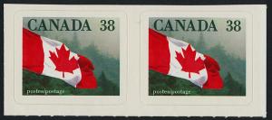 Canada 1191 pair MNH Flag over Forest