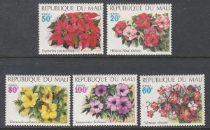 Mali 162-166 Flowers MNH VF