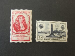 France 1947 Sc B218-9 set MNH