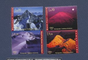 UNITED NATIONS GENEVA - Scott  392-395 -  MNH - Mountains - 2002