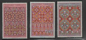 Morocco Scott 195-197 MNH** 1968 Human Sash Design  short set 3/4