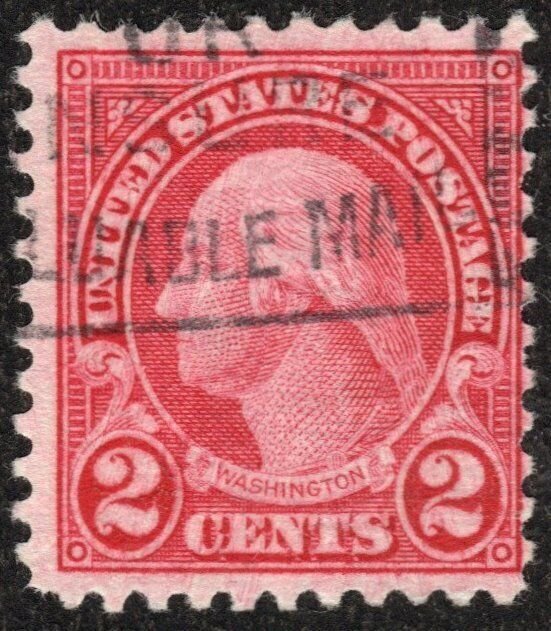 U.S. #595 Used with WT Crowe Certificate