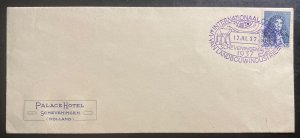 1937 Scheveningen Netherlands First Day Cover Industrial Congress Cancel