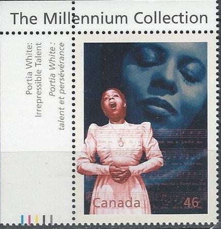 Canada 1820a (mnh) 46c Millenium: Portia White