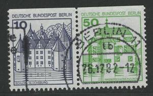 Germany Berlin Scott # 9N391, 9N440, used, se-tenant, Mi # W73