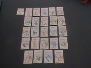 GERMANY 1986-91 MNH SC 1475-1494A MARGIN  SET XF (263)  MARGIN #s OR CM
