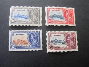 Bermuda 1935 Sc 100-103 set MNH