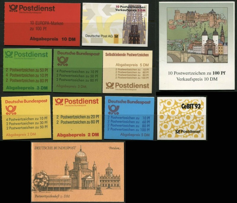 GERMANY Deutsche Bundespost Booklet Postage EUROPE Stamp Collection Mint NH