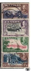 Ceylon 271-274 Used