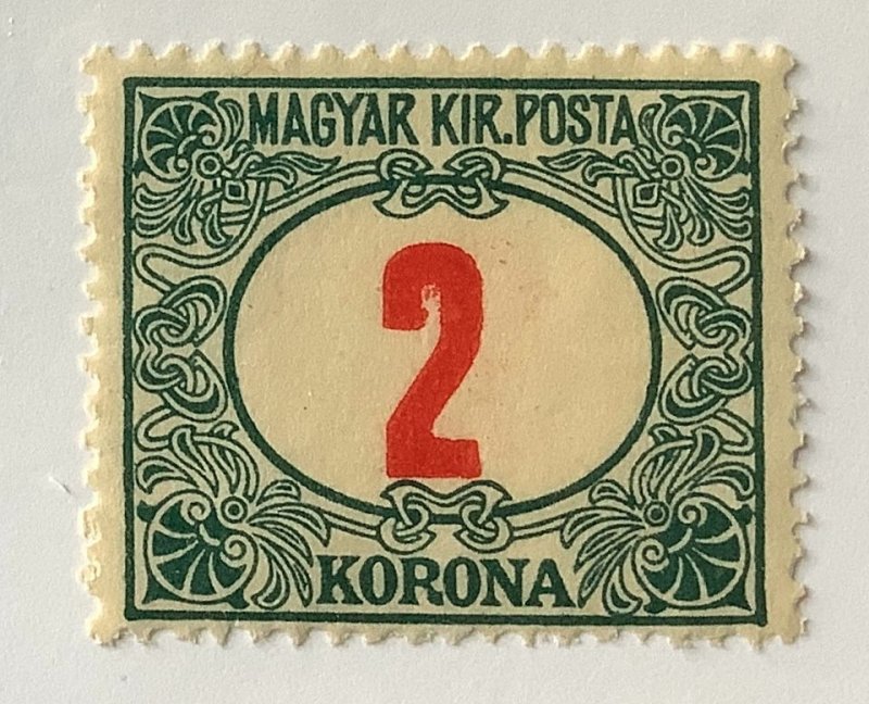 Hungary 1915 Scott J29 MNH - 2k, Numeral