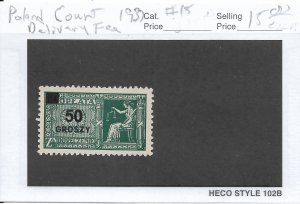 Poland: Court Delivery Fee, Barefoot # 15 (56148)
