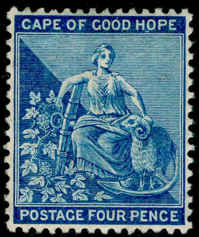 SOUTH AFRICA - Cape of Good Hope SG51a, 4d deep blue, LH MINT. Cat £26.