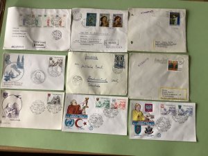 Vatican postal covers 9 item  Ref A2005