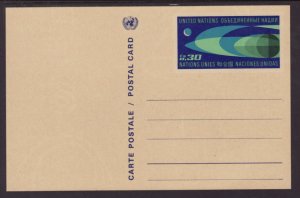 UN Geneva UX2 Airmail Postal Card Unused VF