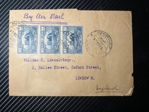 1924 Airmail Cover Iraq Baghdad to London England