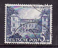 Germany-Sc#9N60- id11-used-5M Tegel Castle-1949-