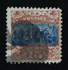AFFORDABLE GENUINE SCOTT #119 USED 1869 TYPE-II PICTORIAL CLEAR G-GRILL #11310