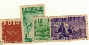 Nicaragua #717, 719 MH, 722, 726 used