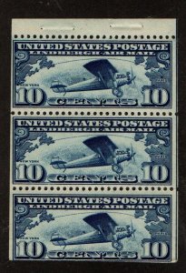 United States C10a Booklet Pane Mint Hinged