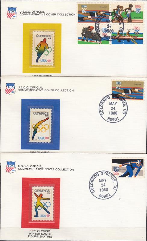 USA - Olympic Games FDC collection - (1455)