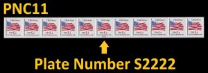 US 2892 Old Glory Red G rate 32c PNC11 S2222 MNH 1994