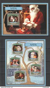 2016 Guinea-Bissau Art Christmas Natal Kb+Bl ** Stamps St824