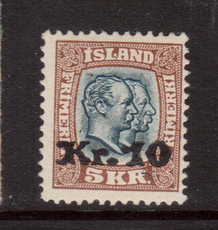 Iceland #143 NH Mint **With Certificate**