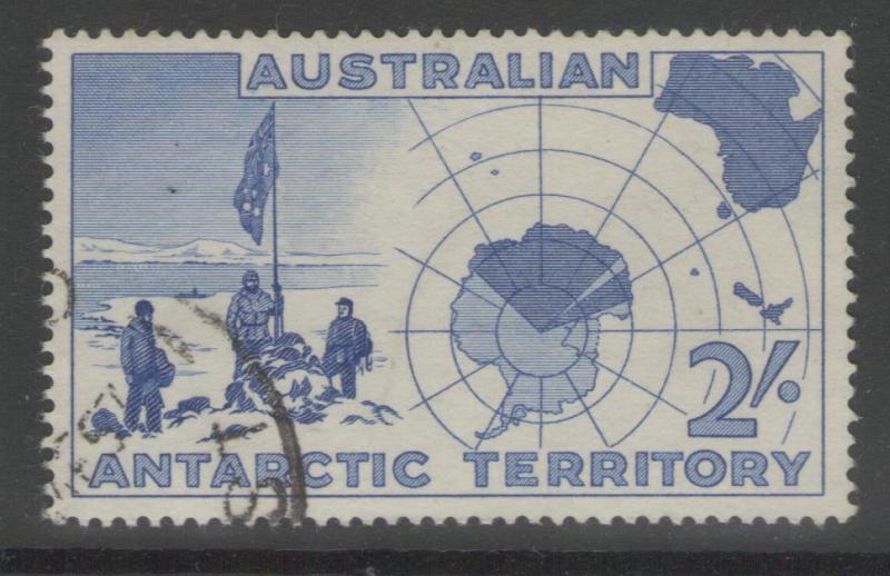AUSTRALIAN ANTARCTIC TERR SG1 1957 2/= ULTRAMARINE FINE USED 