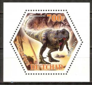 Chad 2014 Dinosaurs (1) MNH Cinderella !