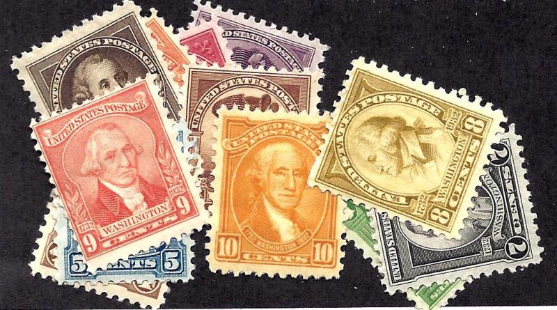 704-715 Mint,OG,H/HR... SCV $20.65