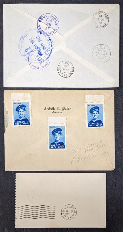 51 1899-1950s Norway items inc 2 Spitsbergen, flights, polar, etc [Y.65]