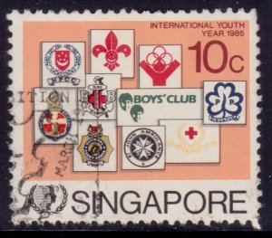 Singapore, 1985, International Youth Year, 10c, used