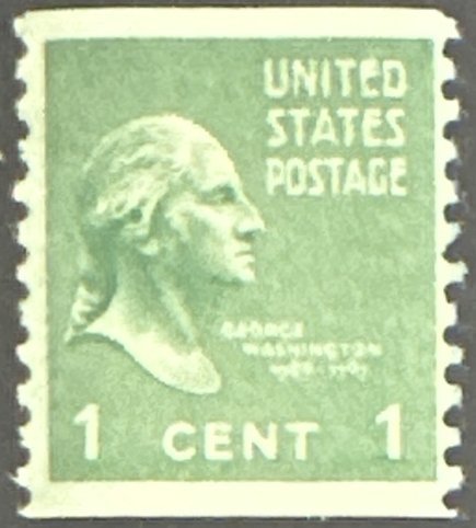 Scott #839 1939 1¢ Pres. Series George Washington perf. 10 vertically MNH OG