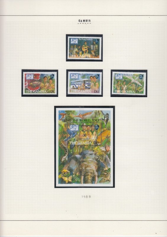 Boy Scout Big Album Collection 125 Pages Plenty Full Sets & Souvenir Sheets MNH
