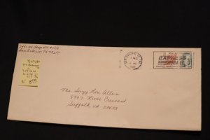 Scott US 2117 & 2178 on cover San Antonio TX (Express Mail cancel) (#899)