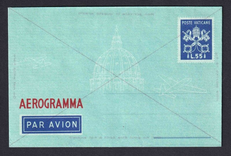 ITALY VATICAN CITY L55 MINT AIR LETTER SHEET €125