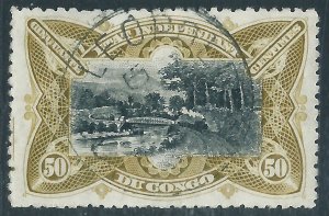 Belgian Congo, Sc #23, 50c Used