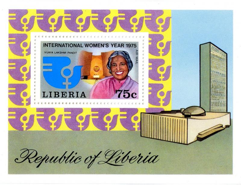 LIBERIA C206 MNH S/S SCV $1.50 BIN $1.00  WOMENS YEAR