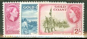 HW: Gold Coast 148-159 mint CV $78.90; scan shows only a few