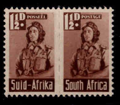 South Africa Scott 92 airman pair of stamps MH*