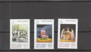 Pitcairn Islands  Scott#  160-162  MNH  (1977 Visit of Prince Philip)