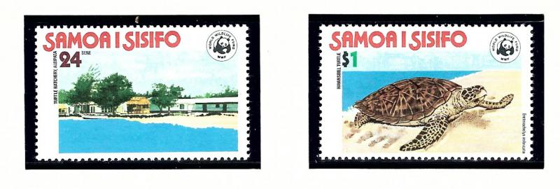 Samoa 470-71 MNH 1978 Turtles